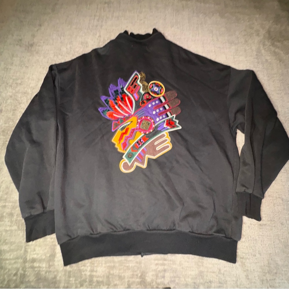 Vintage Kansai Yamamoto 70’s SMALL Jacket Tribal Design Beaded Embroidered KBS